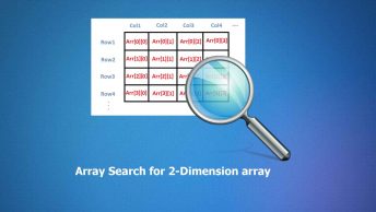 array search for 2-dimension array