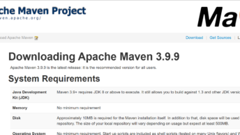 Apache maven official website to download the maven LTL version