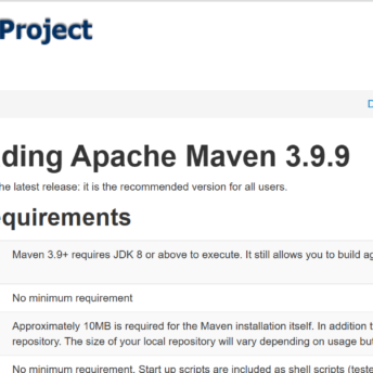 Apache maven official website to download the maven LTL version